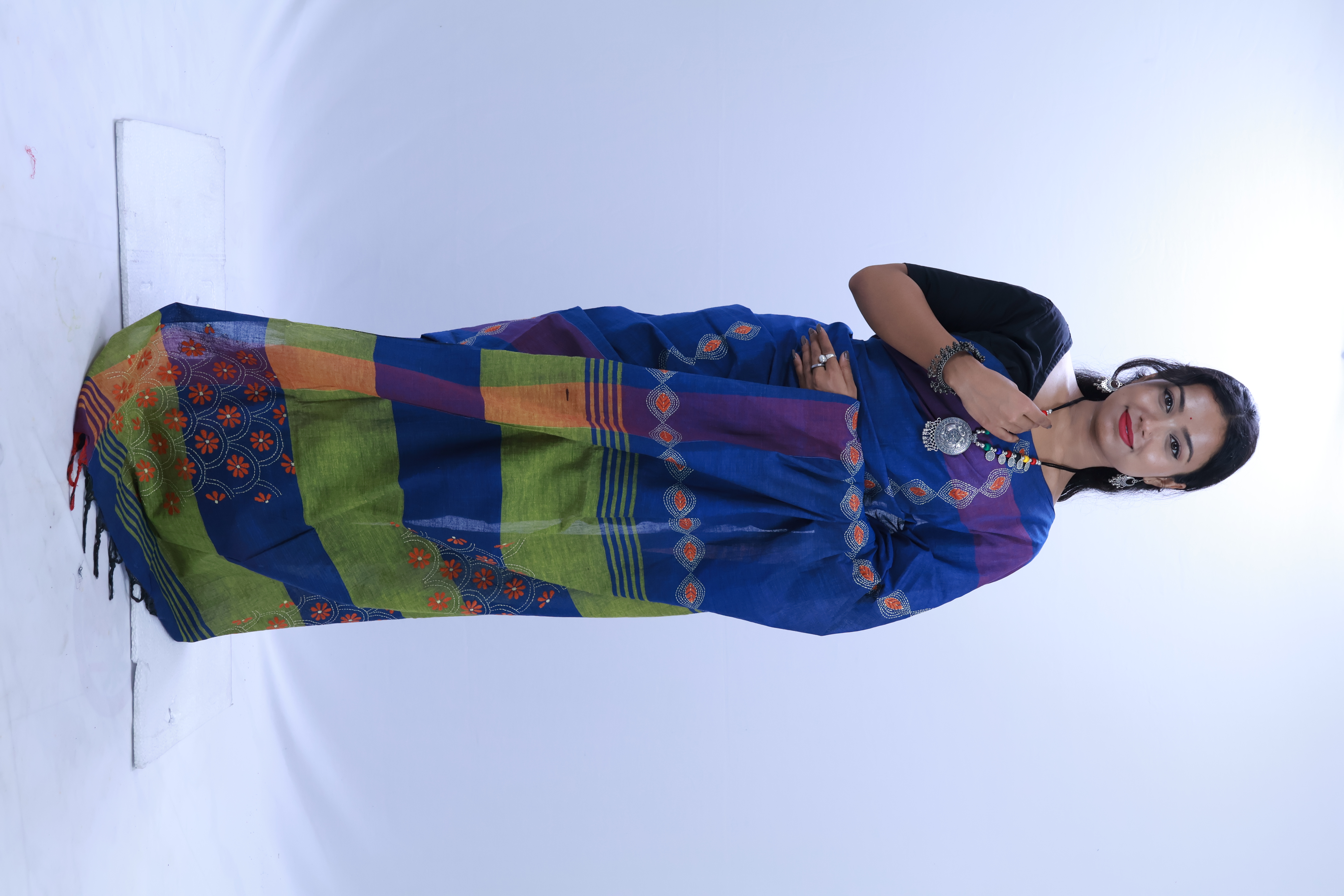 Royal Blue with Purple Border
